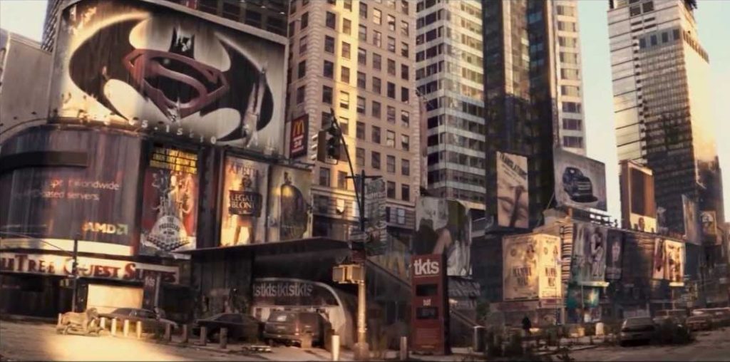 Всё, что осталось от первой версии «Бэтмена против Супермена», — вот эта «пасхалка» в фильме «Я — легенда».