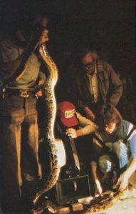Индиана Джонс - съемки - змея