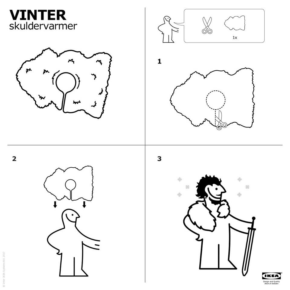 Шубы стражей Ночного дозора — это ковры из IKEA 1