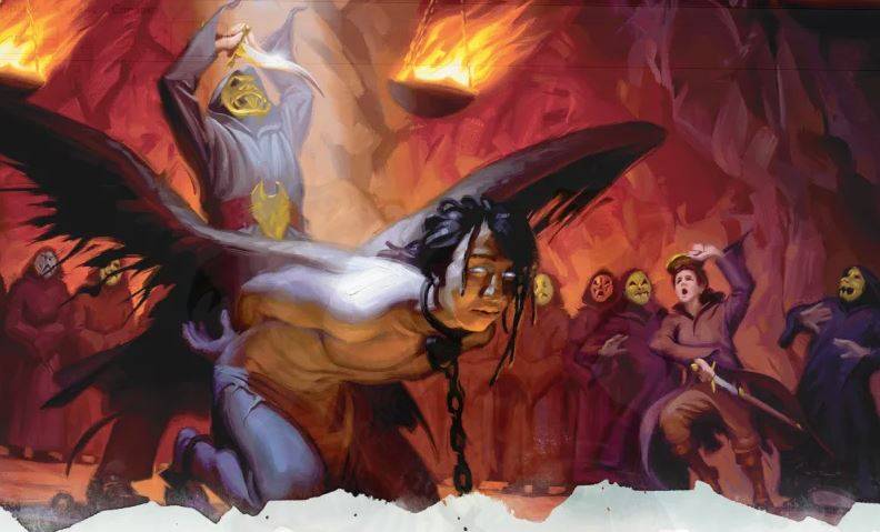 Арт: демоны, монстры и могущественный волшебник в новой книге Dungeons & Dragons