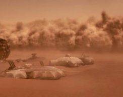 На Марсе началась пылевая буря планетарного масштаба