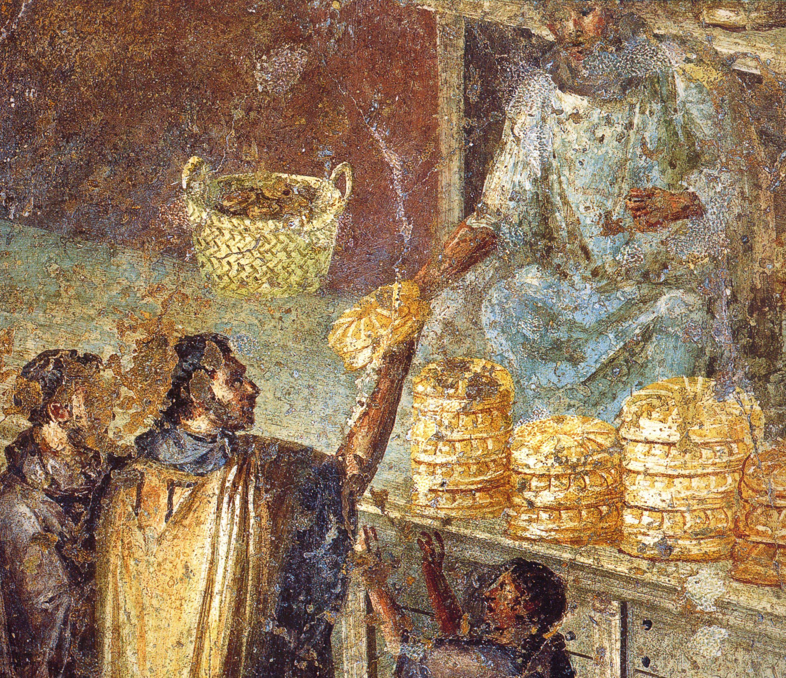 Хлеб в древности. Хлебная фреска Помпеи. Кухня древнего Рима. Кухня в древнем Риме. Хлеб древних греков.
