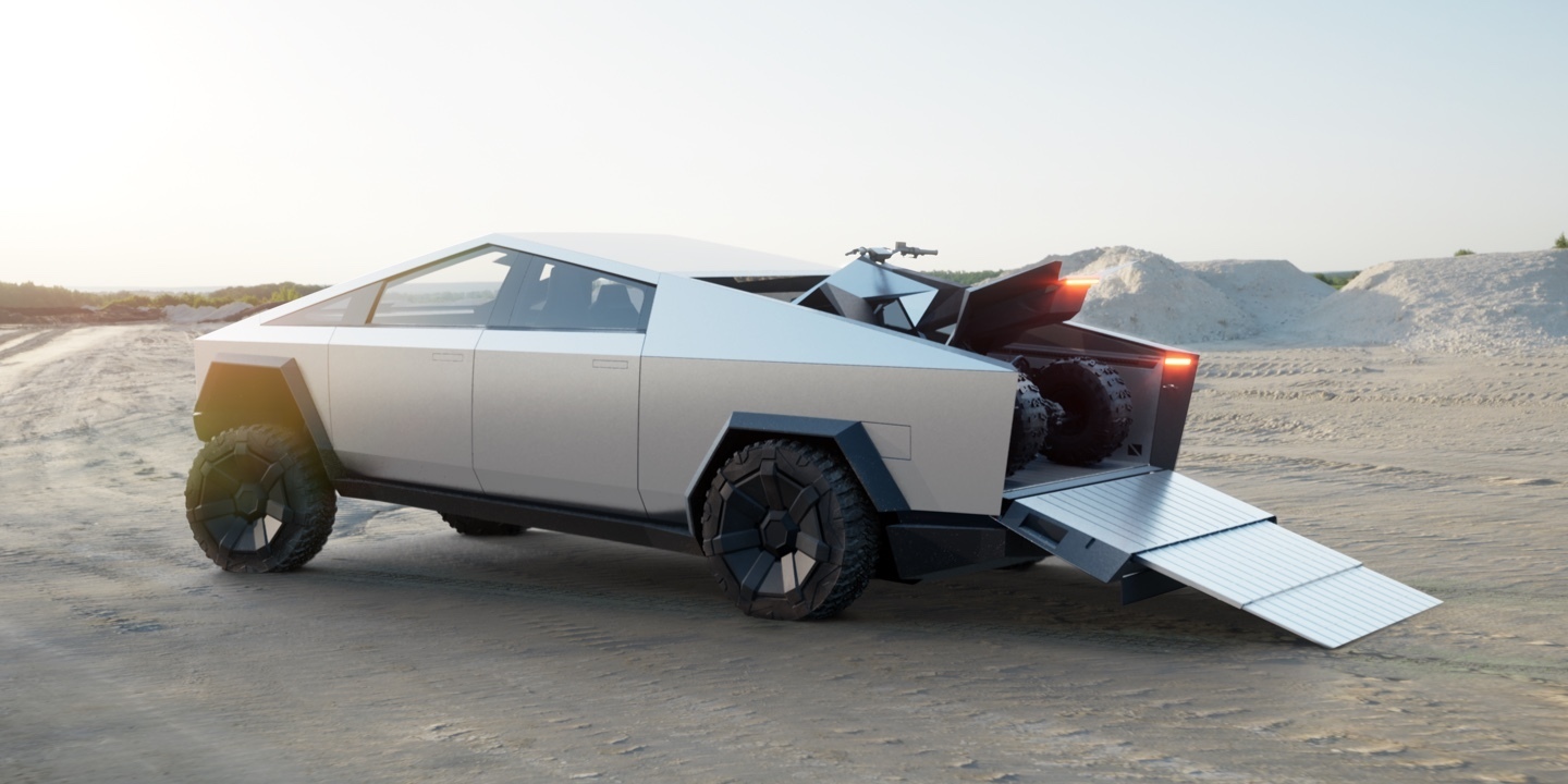 Илон Маск представил футуристический бронированный (почти!) пикап Tesla Cybertruck