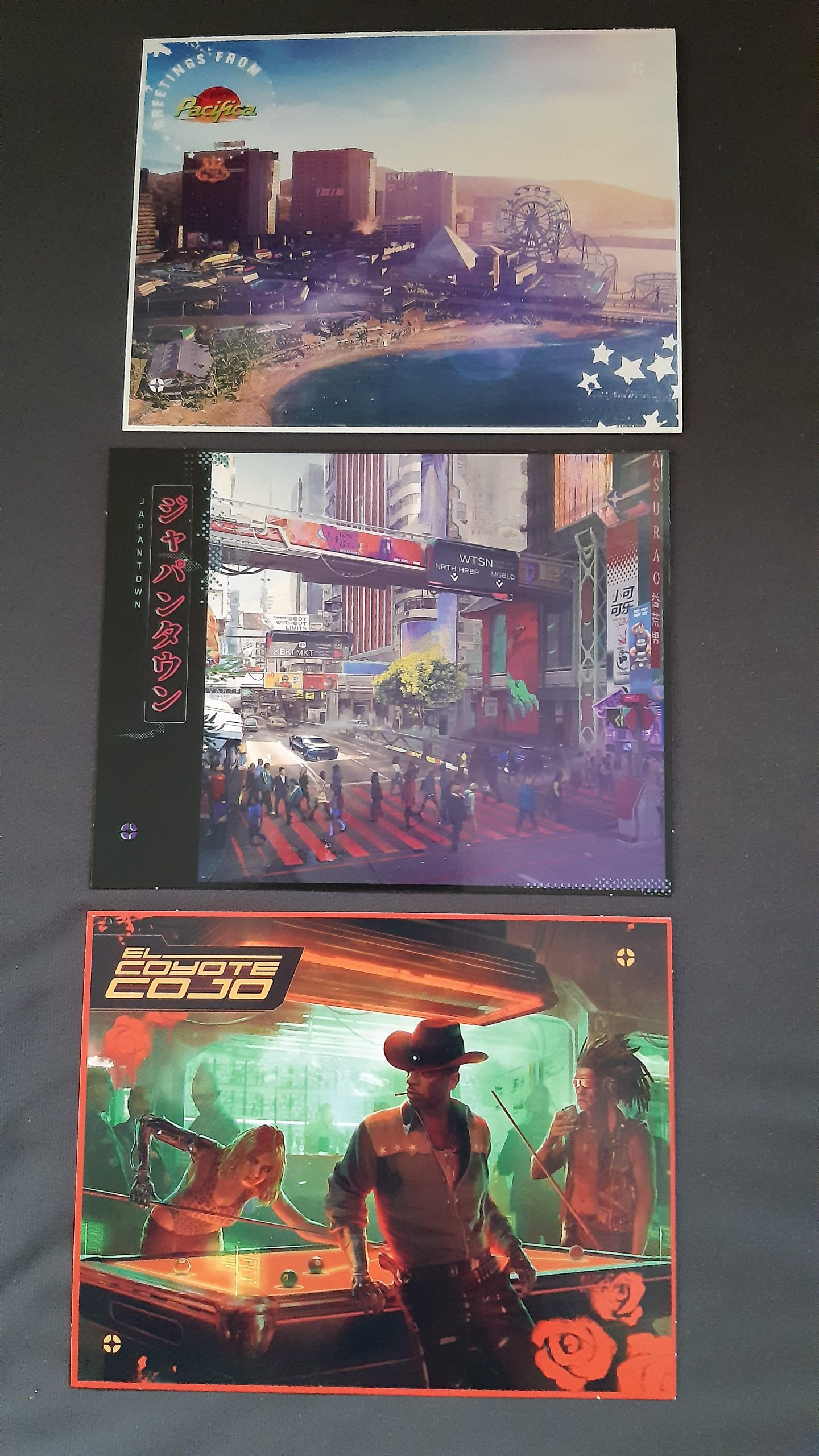 Утечка: карты и открытки Cyberpunk 2077 2