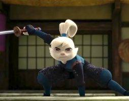 Кадр и концепт сериала «Кролик-самурай» по мотивам комикса «Усаги Ёдзимбо»