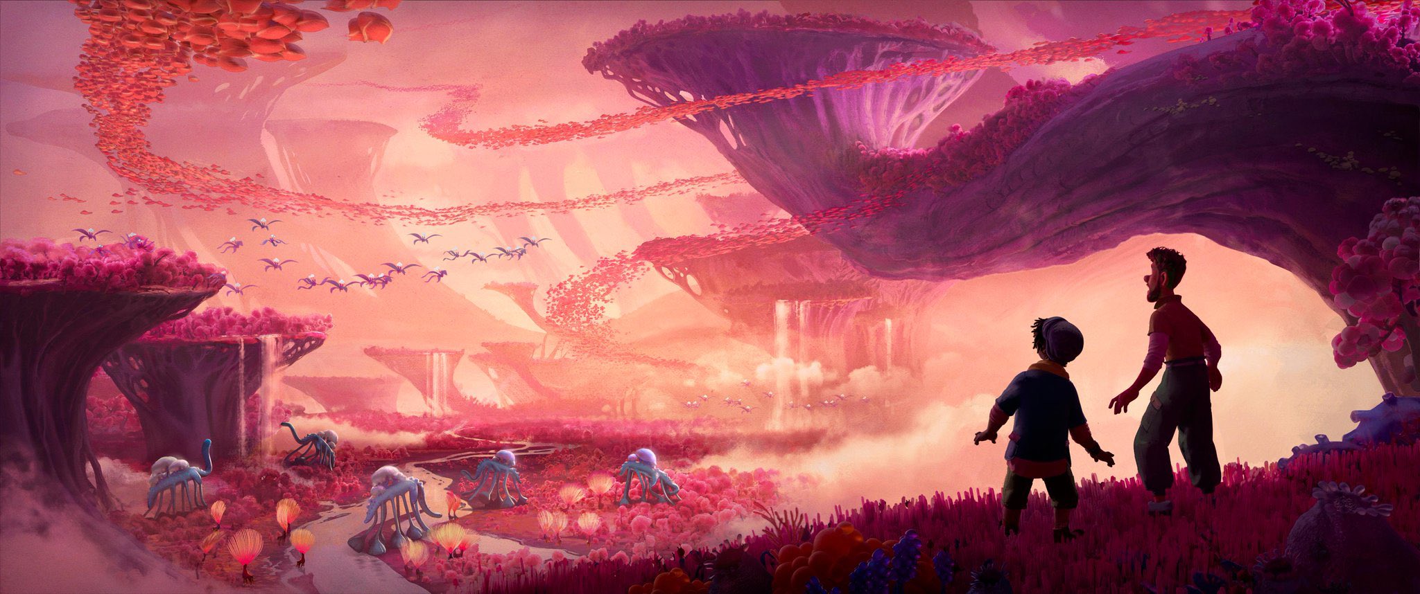 Вот как будет выглядеть Strange World — мультфильм Disney в стилистике ретрофутуризма