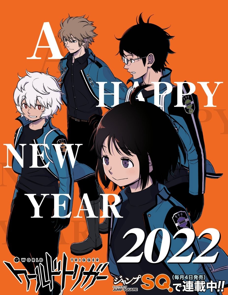 Новогодние открытки от создателей аниме и мангак 3