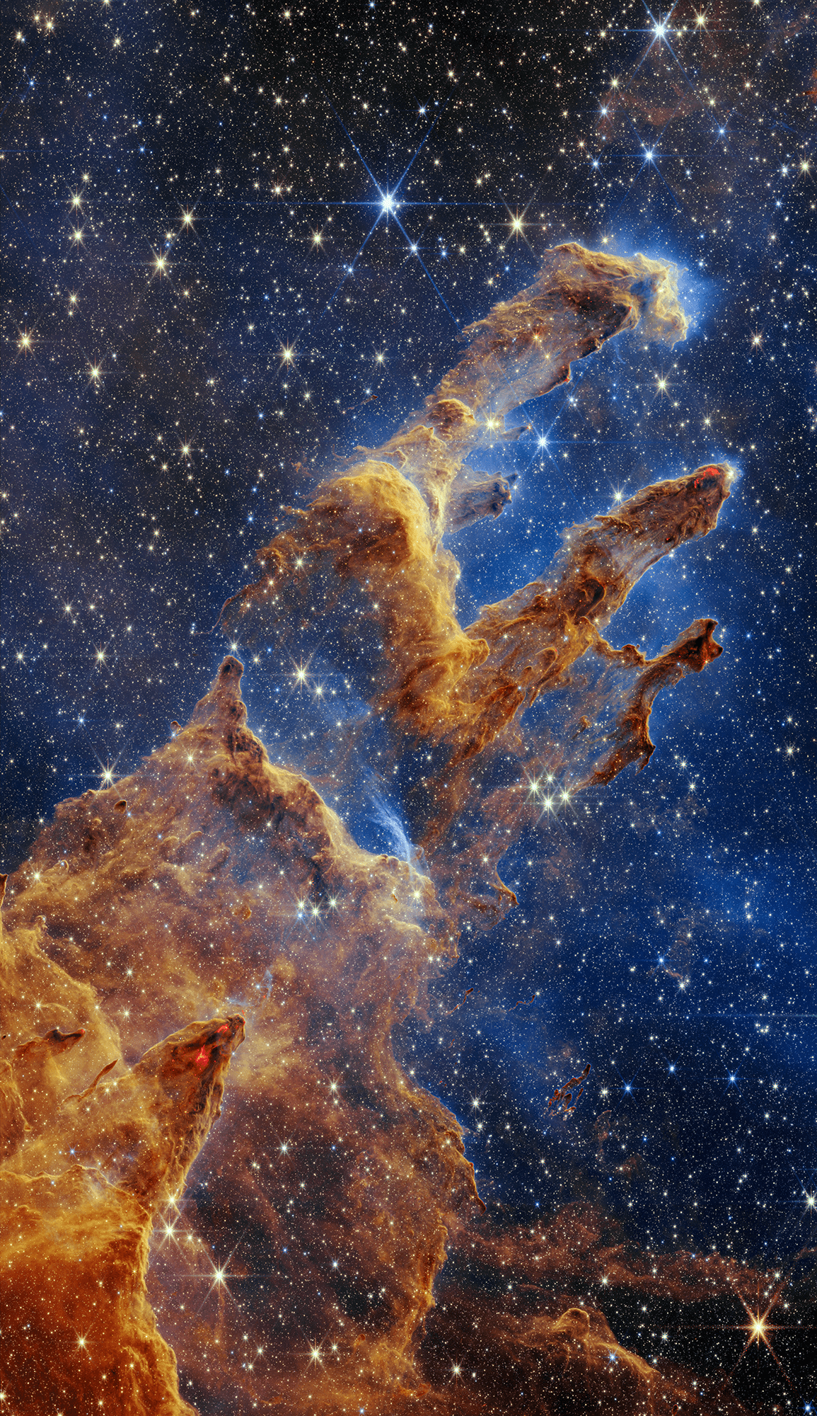 Фото: «Столпы Творения» от телескопа «Джеймс Уэбб» 1