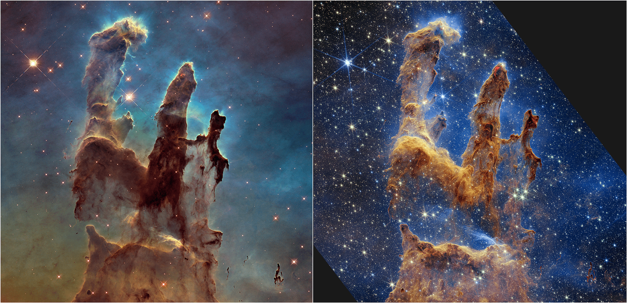 Фото: «Столпы Творения» от телескопа «Джеймс Уэбб» 2